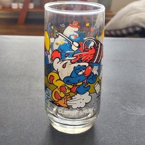 Vintage Smurf "Clumsy" Glass